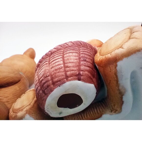 Homco Bears Mama Apple Basket Papa Honey Pot 4 inches Vintage 1980s Autumn Fall - Picture 12 of 12